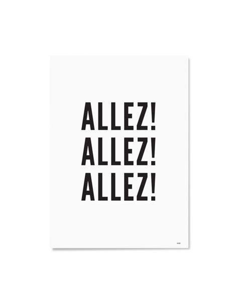 Wijck Cycling Allez Allez Allez Tour De France 30 X 40cm