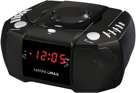 HANNLOMAX HX 334CD CD Player With PLL AM FM Radio Dual Alarm Red LED