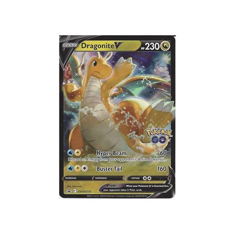 Pokemon Trading Card Game SWSH235 Dragonite V Black Star Promo Card