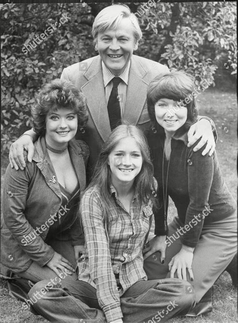 Actor Jack Watling His Actress Daughters Dilys Editorial Stock Photo