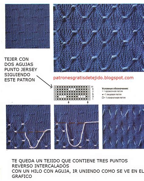 Punto Panal Tejido Con Dos Agujas Con Tutorial Crochet Y Dos Agujas