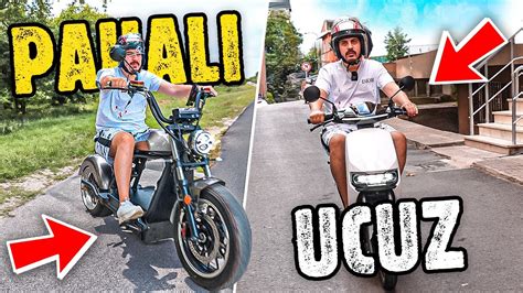 Ucuz Vs Pahali Elektrikli Scooter Youtube