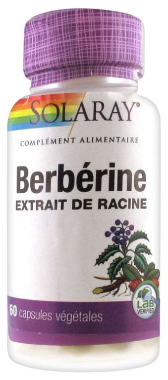 Solaray Berbérine 60 Capsules Végétales