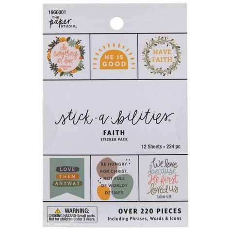 Faith Floral Foil Stickers Hobby Lobby 1966001