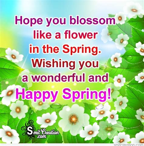 Wishing You A Wonderful And Happy Spring