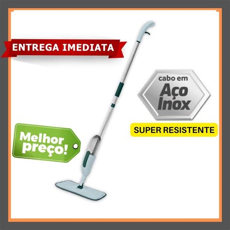 Mop Spray Magico Reservatorio Rodo De Limpeza Microfibra Refil