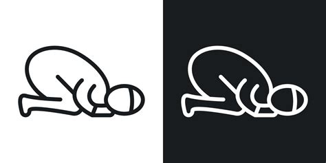 Sujud Icon Set Vector Art At Vecteezy