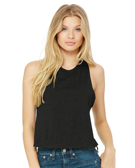 Bella Canvas Women S Racerback Crop Tank