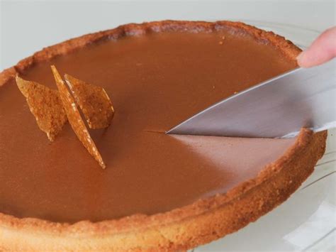 Tarte au chocolat et caramel au beurre salé Recette de Tarte au