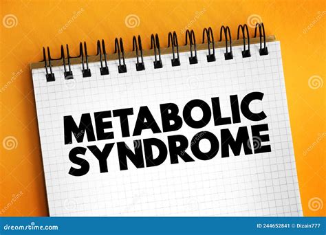 Metabolic Syndrome Cluster Of Conditions That Occur Together