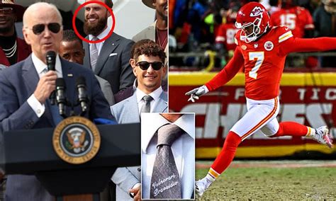 Chiefs Kicker Harrison Butker Reveals Why He Wore Pro Life Tie In Front Of Joe Biden At Kansas