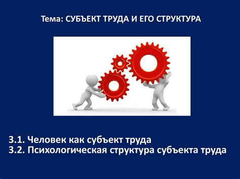 Субъект труда и его структура - презентация онлайн