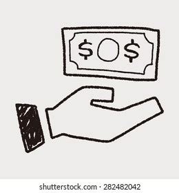 Doodle Money Stock Vector (Royalty Free) 282482042 | Shutterstock