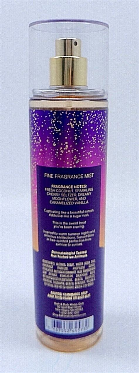 Bath Body Works Sunset Glow Fine Fragrance Body Mist Spray Oz New