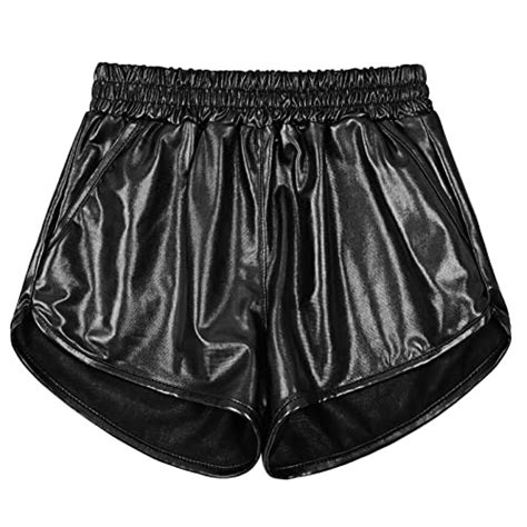 Mirawise Girls Metallic Shiny Hot Pants Years Black Sparkly Dance Outfits Buy Now With