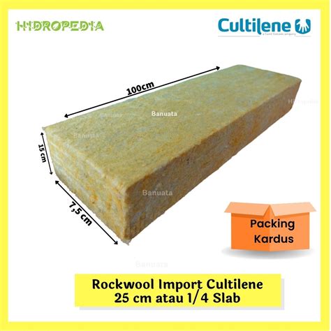 Jual Rockwool Cultilene Import Slab X X Cm Media Tanam