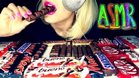 Asmr Eating Chocolate Bars Youtube