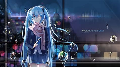 無料ダウンロード 少女アニメキャラクター、 初音ミクを伝えるあなたの世界、 アニメ、 初音ミク、 ボーカロイド、 アニメの女の子、 魚眼