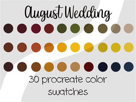 Wedding Color Swatches - jenniemarieweddings