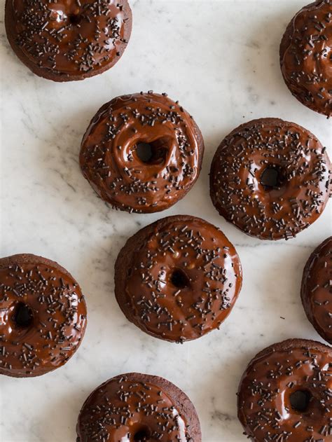 Baked Chocolate Doughnuts Recipe Spoon Fork Bacon