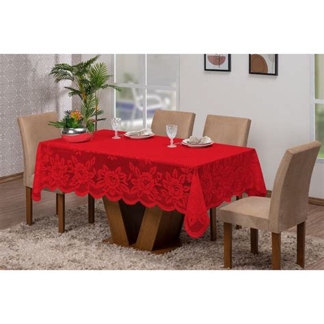 Toalha De Mesa Renda P 6 Cadeiras Varias Cores Shopee Brasil