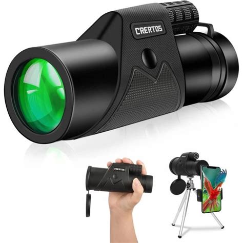 Télescope monoculaire HD 12 x 50 cm étanche avec support et trépied