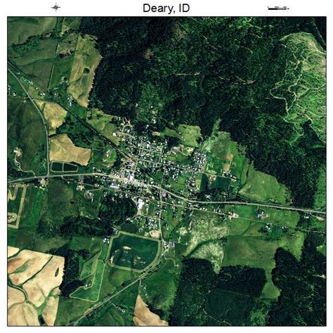 Aerial Photography Map of Deary, ID Idaho