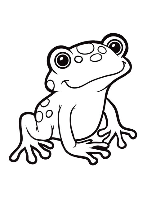 Coloriage Grenouille avec Parapluie télécharger et imprimer gratuit