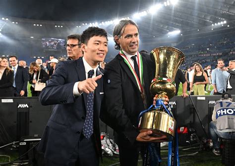 Inter Milan Juara Coppa Italia Simone Inzaghi Kegirangan