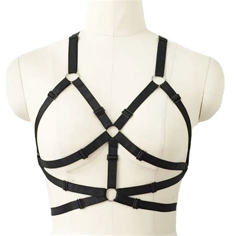 Harajuku Gothic Cage Bra Harness Cage Bra Corset Bondage Bralette Girl