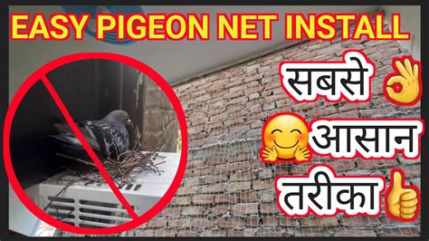 How To Install Pigeon Net In Balcony Bird Netting Fitting Kabutar Ki