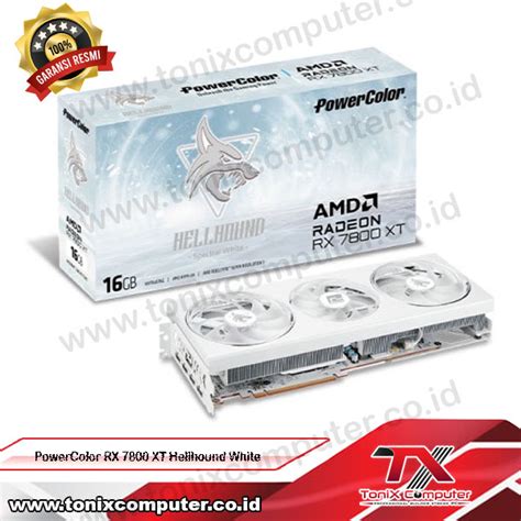 PowerColor Radeon RX 7800 XT 16GB GDDR6 Hellhound Spectral White