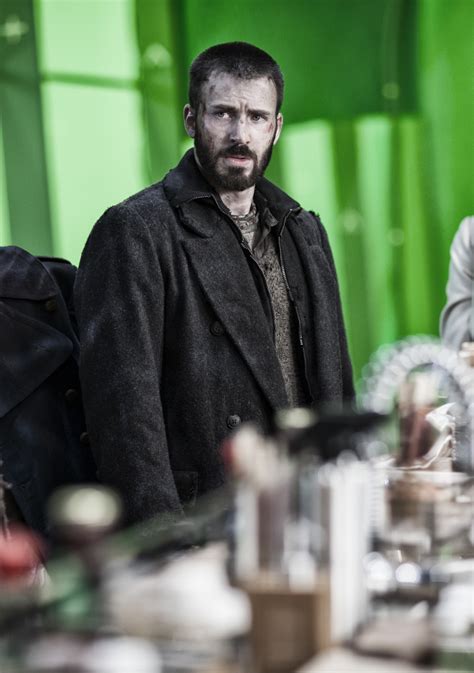 Luvin Downey - Snowpiercer behind the scenes photo of Chris Evans