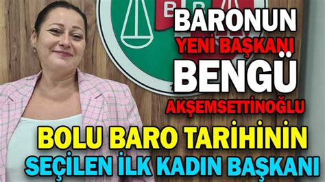 Bolu Barosunun Yen Ba Kani Bell Oldu K Ro Lu Gazetesi Bolu Son