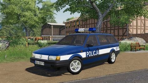 Fs19 Volkswagen Passat B3 Variant Police V10 Farming Simulator 19 Mods