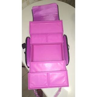 Maleta De Maquiagem Avon Preta E Rosa 2 3kg Shopee Brasil