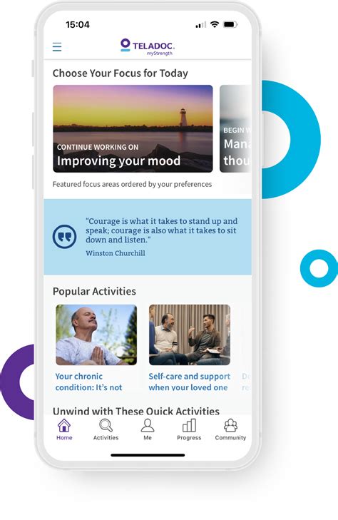 Teladoc Mystrength Personalised Emotional Wellness Support