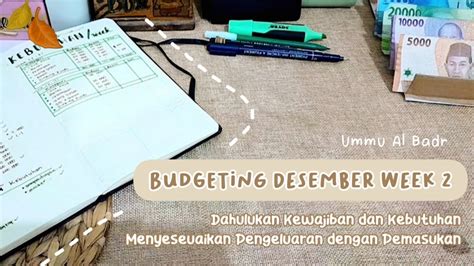 Budgeting Desember Week Budgeting Mingguan Mengelola Keuangan