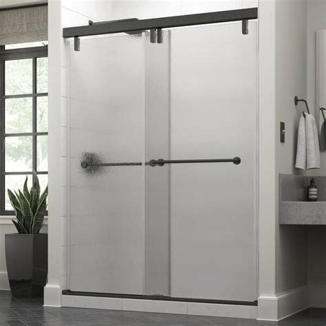 Delta Crestfield In X In Mod Semi Frameless Sliding Shower