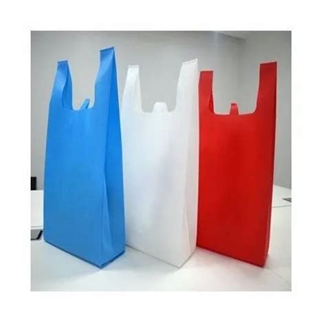 Handle Type W Cut Plain Non Woven Fabric Carry Bag At Best Price In