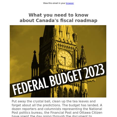 Federal Budget 2023 Everything You Need To Know Financial Post