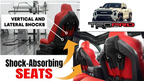 2024 Toyota Tacoma TRD PRO Shock Absorbing Off Road Seats YouTube