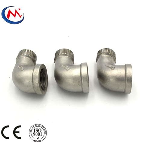 Stainless Steel Ss304 Ss316 Threaded Pipe Fittings Mf Npt Bspt Street