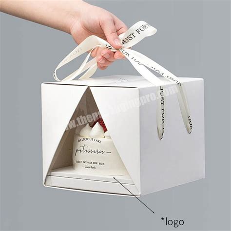 Custom Biodegradable Bakery Food Packaging Takeaway Package Box Cute