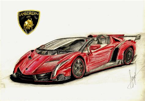 How To Draw Lamborghini Veneno Sketchok Images And Photos Finder