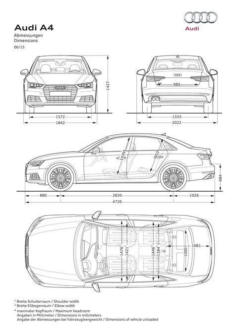 2017 Audi A4 Specs Dimensions Length