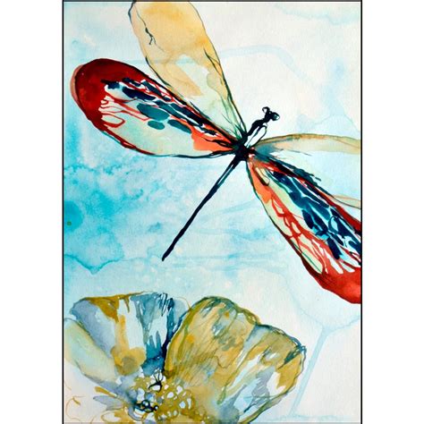 5d Diamond Embroidery Watercolor Insect Dragonfly Diy Daimond Painting