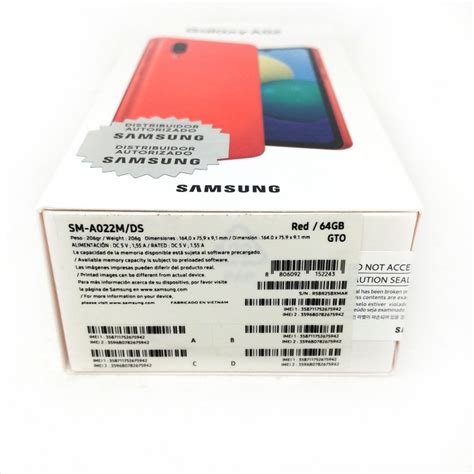 Samsung Galaxy A02 64gb Sm A022m Dual Sim Unlocked 3gb Ram Phone Red Tanga