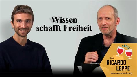 Ricardo Leppe Wissen Schafft Freiheit Teil Youtube