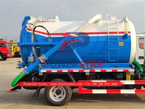 Hot Selling ISUZU 5000L Vacuum Cesspool Truck For Sale In China